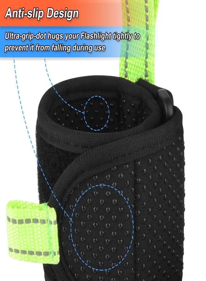 Homakover Inverted Flashlight Holder for Streamlight,Anti-Slip Nylon Strap with Carabiner,Reflective Flashlight Holder,Keep Shine Downward and in A Forward Position - Image 4